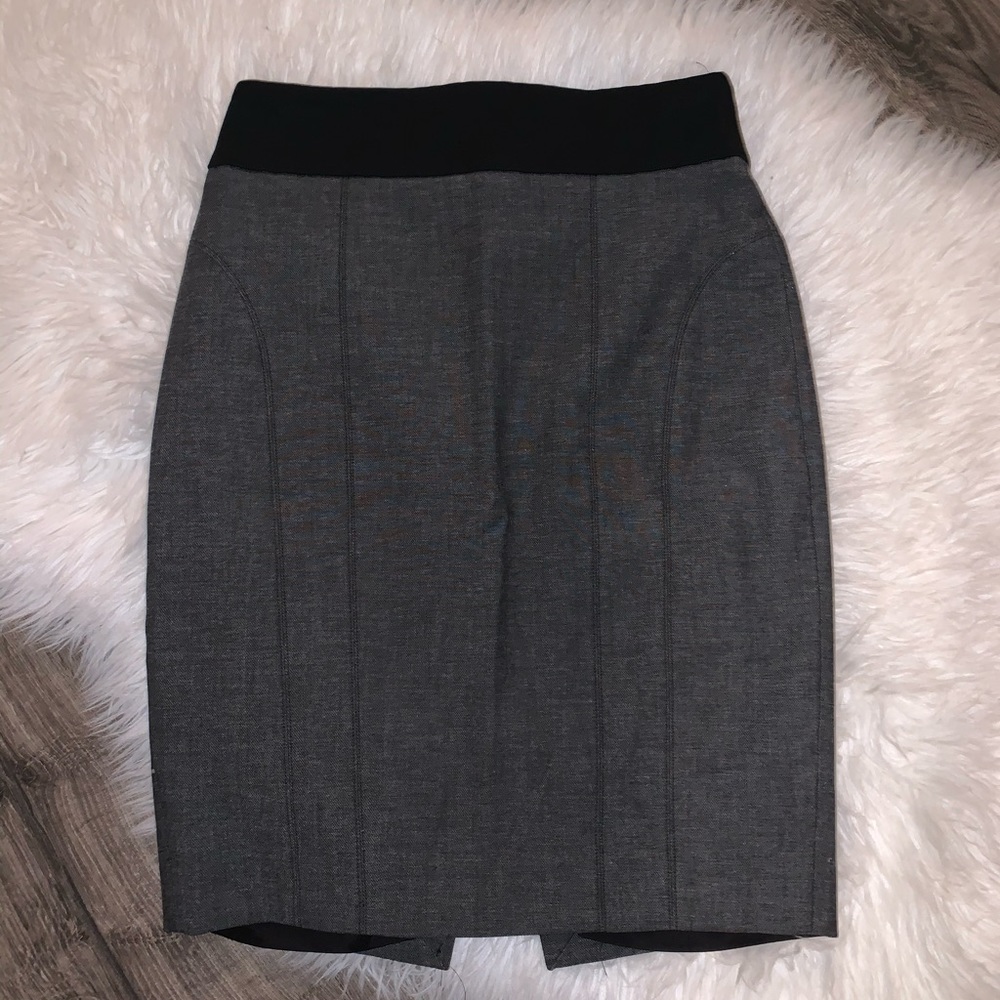 Express gray pencil skirt